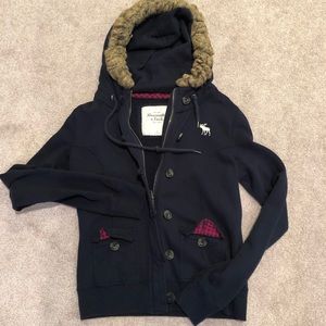 ⭐️Abercrombie & Fitch⭐️ Hoodie Dark blue Size M